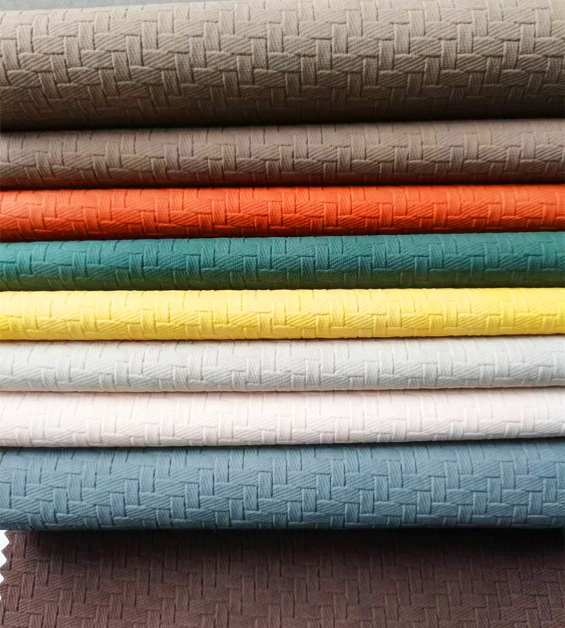 Waterproof and scratch-resistant pvc/pu woven texture leather, thickened skin-friendly velvet surface, wall, bedside, sliding door and sofa leather fabric Specification image
