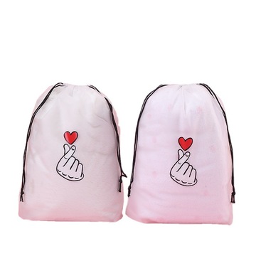 Drawstring Pocket Than Heart Sailboat Face Towel Packing Drawstring Bag Shoes Clothes Clothing Storage Bag Manufacturers Spot Item Picture