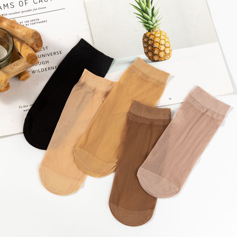 Socks a hair mask steel stockings short stockings children thin summer non-hook silk flesh velvet transparent stockings spring and summer a hair replacement Specification drawing