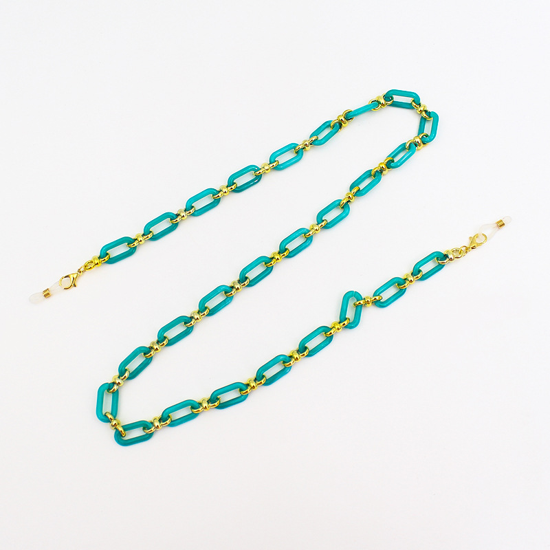 Cross-border candy-colored eyeglass chains with a high-end feel, European and American fashion and individuality, acrylic necklaces, anti-drop eyeglass lanyards and accessories Item Picture