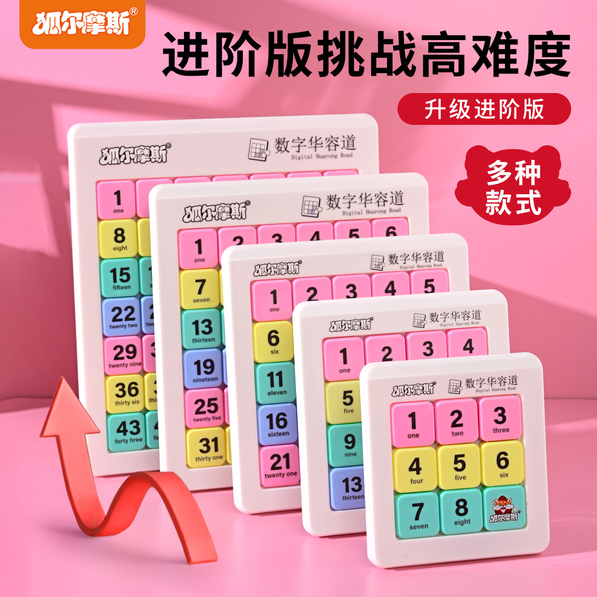Magnetic Digital Huarong Dao Magnetic Nine-grid Three Kingdoms Sliding Puzzle, children's educational magnetic Sudoku logic toy