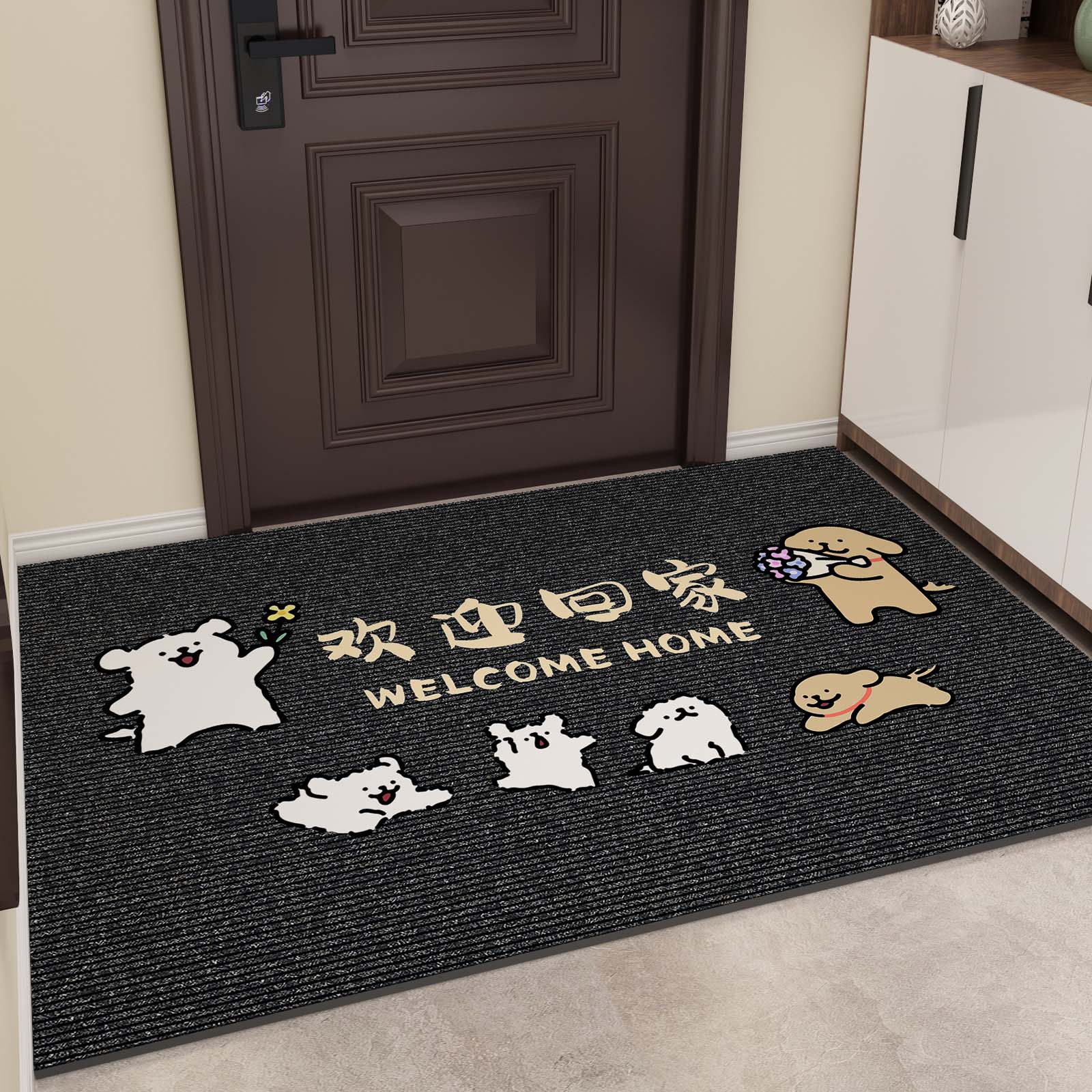 Cartoon floor MATS for entrance door MATS are dirt-resistant, easy to maintain, and have a high-end feel. They are also anti-slip foot MATS for rubbing against the soil at the door