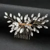 Direct sales and wholesale of cross-border handcrafted water diamond hair combs and hair accessories from Europe and America Specification image