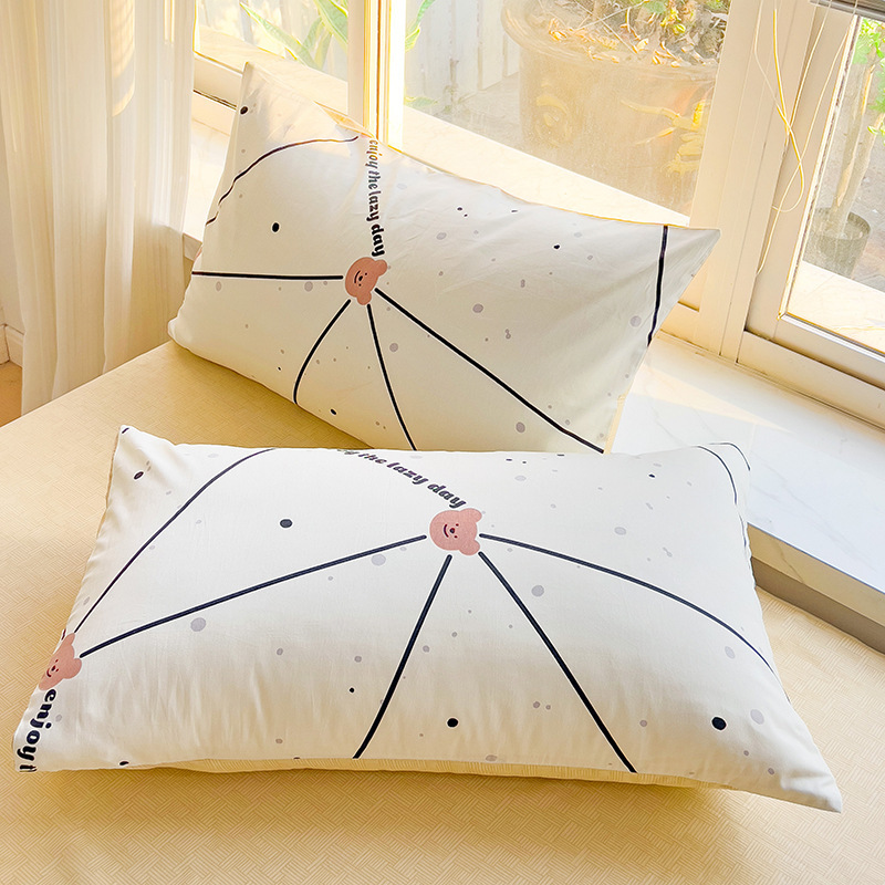 Cotton Twill [13070Ins] Single Pillowcase A Pair Of Envelope Printed Cotton Bedding Factory Direct Supply Specification drawing