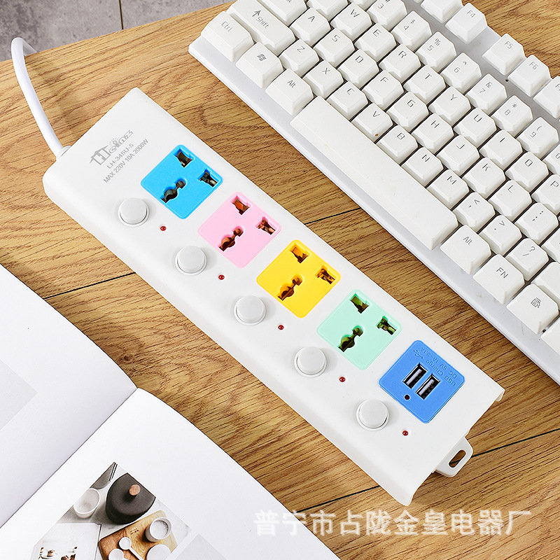东南亚 泰国  缅甸  泰标 跨境电商 网批 二扁插头 USB 插排 插座