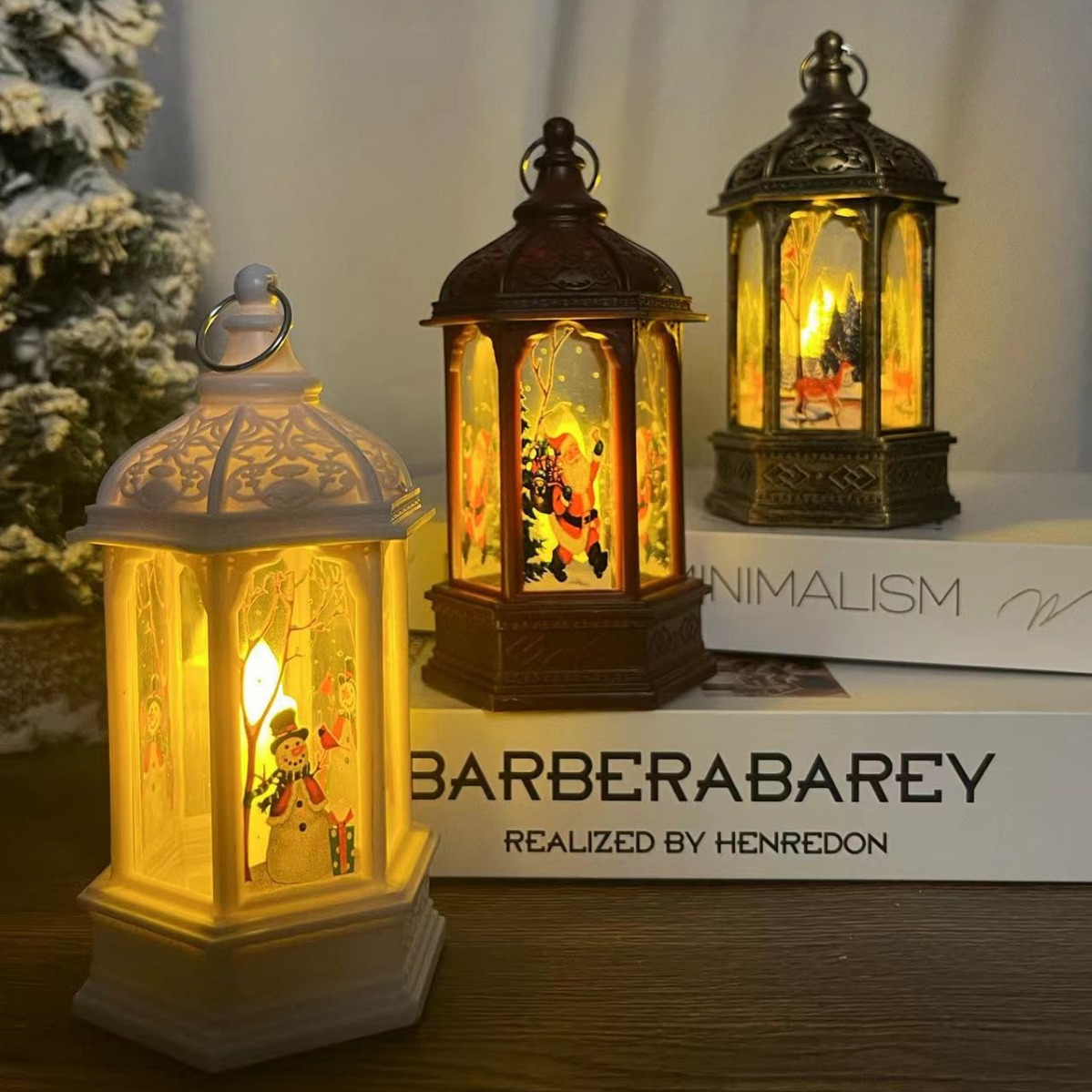 The New Explosive Internet Celebrity Cross-Border Atmosphere Small Decoration Christmas Portable Night Light To Enhance Cos Gift Creative Light