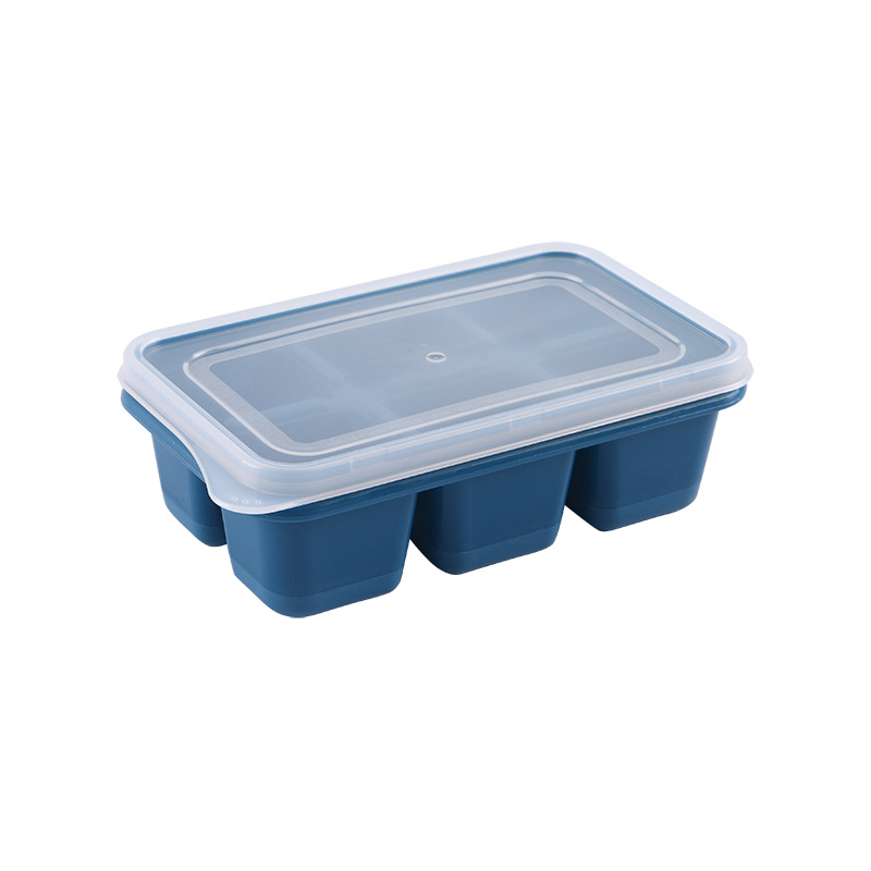 Ice cube ice box Freezer mold freezer Home refrigerator homemade web red frozen ice box with cover silicone Item Picture