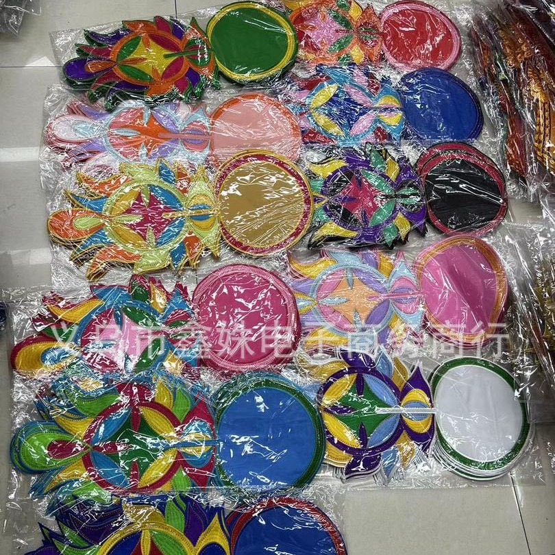 Hot-selling irregular-shaped embroidered circular collar stage costume accessories