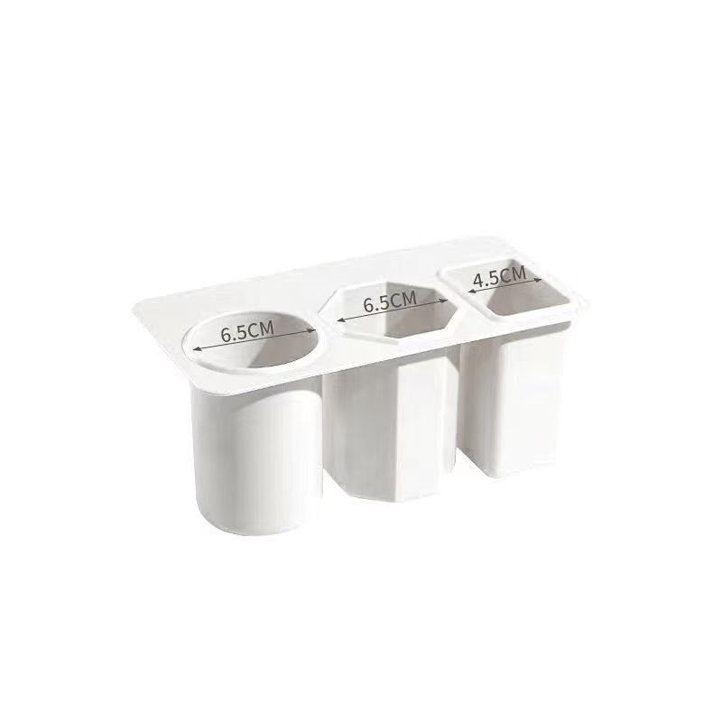 The simple edge storage box can be pasted with three compartments to organize a large-capacity pen holder and is a student desk decoration Item Picture