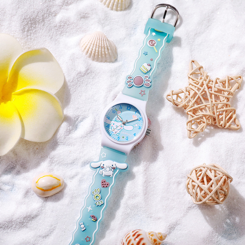 New cute cartoon children's watch, jelly Sanrio quartz watch for primary school students, gift for boys and girls Specification image