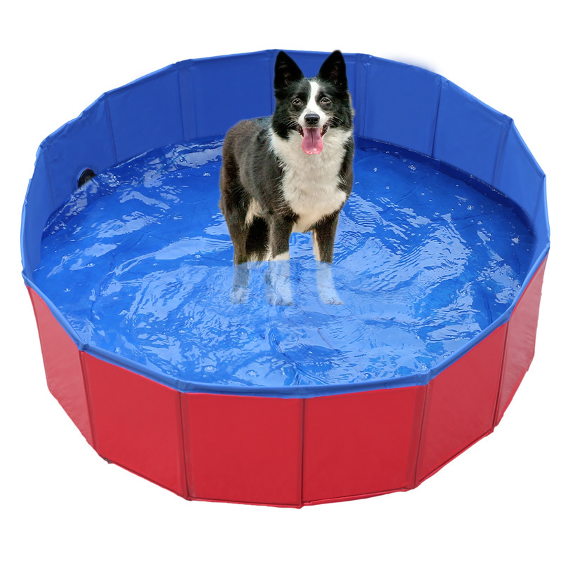 Foldable water pool, pet water pool, dog swimming pool, cat sand table, bath basin, fashionable new style, best-selling