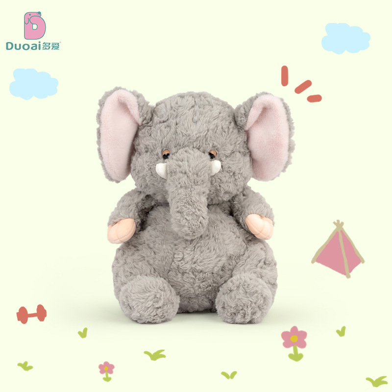 New Lazy Series Elephant Fox Penguin Plush Doll Cute Piglet Plush Doll Girl Birthday Gift