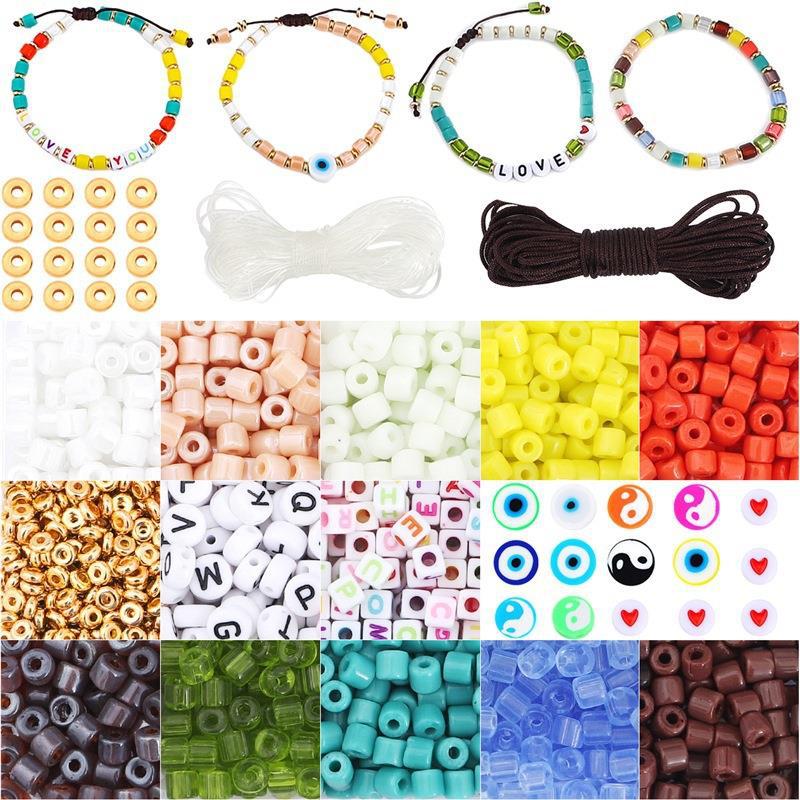 15 Gramme Beads Alphabet Beads Beaded Material Bag Handmade Diy Bracelet Making Jewelry Accessories Set Wholesale Manufacturers Specification drawing