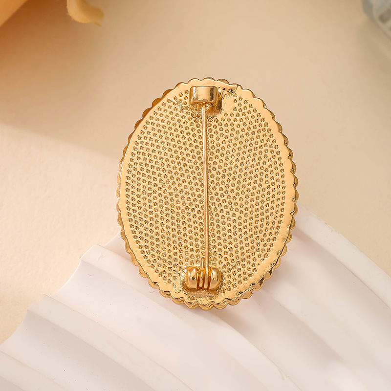 Pearl Rose Brooch Ladies Delicate Luxury Haute Couture With Corsage Suit Jacket Shirt Anti-Slip Accessories Specification drawing