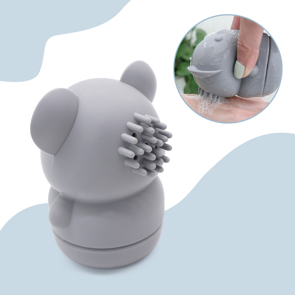 Factory-customized new 1-3-year-old baby water-spraying doll set of four pieces, children's bathroom water play silicone bath toys Application Scenario