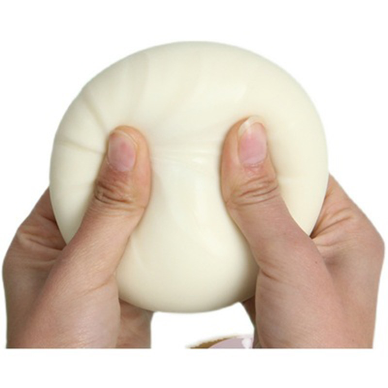 Creative Decompression Fake Steamed Stuffed Bun Decompression Tool Big Steamed Stuffed Bun Pinch Music Simulation Xiaolongbao Slow Rebound Decompression Toy Item Picture