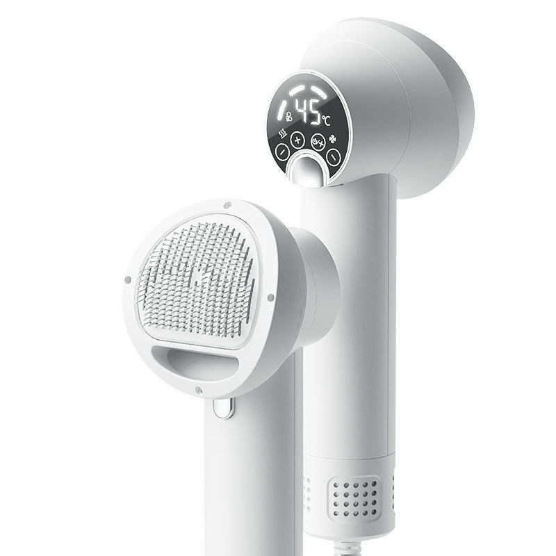 Pet hair dryer, dog intelligent hair blowing and grooming all-in-one machine, cat hair combing and quick-drying, small dog bath and hair dryer Item Picture
