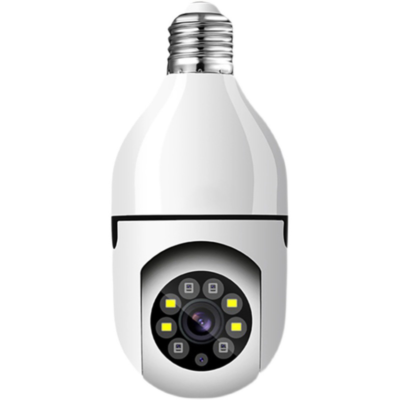 外贸热款智能无线WIFI全彩灯泡摄像头家用高清夜视1080P安防监控详情图1