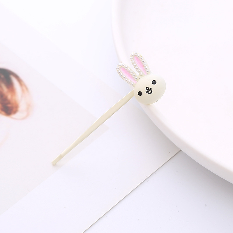 Versión coreana cute mori atado chica clip lateral oso conejo flor dibujos animados accesorios para el pelo creativo clip de una palabra franja clip al por mayor Application Scenario