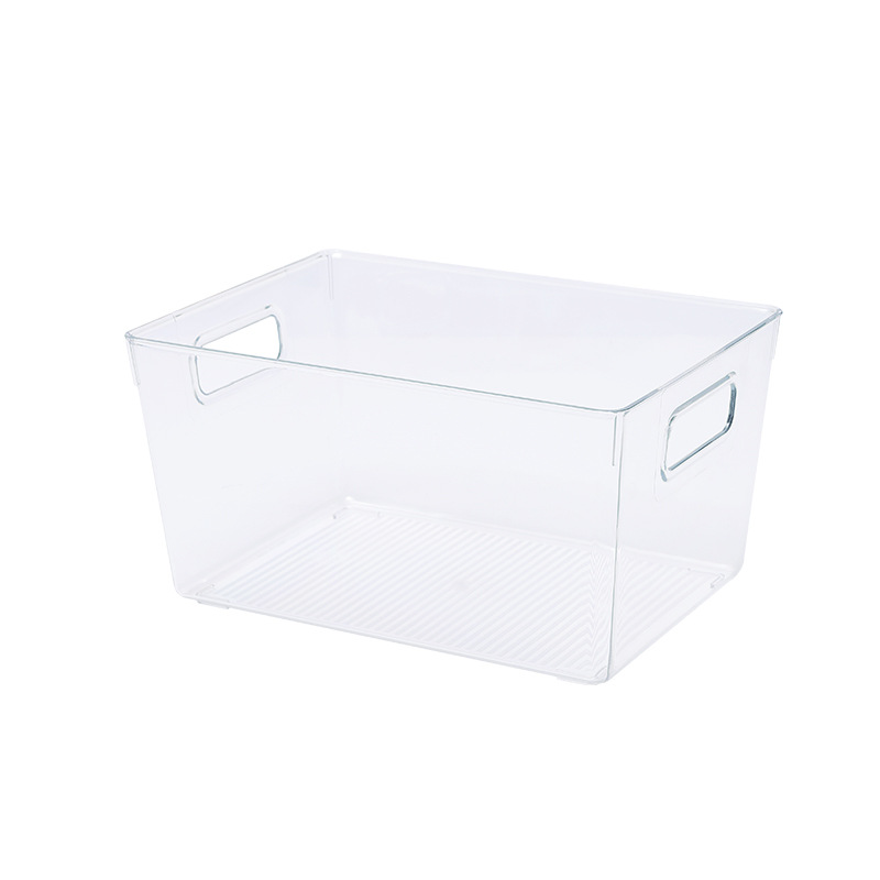 G6342021 New double-sided handle Storage box, modern and simple food storage box, PET material fruit and vegetable storage box Item Picture