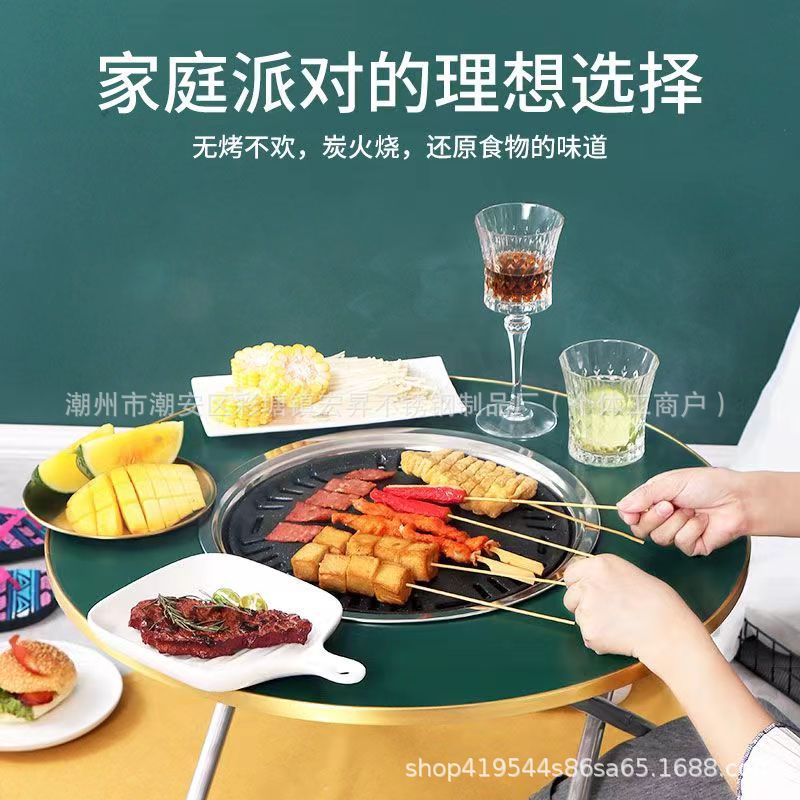 烧烤炉/烧烤机/推车式烧烤架/户外/电烤鱼炉产品图