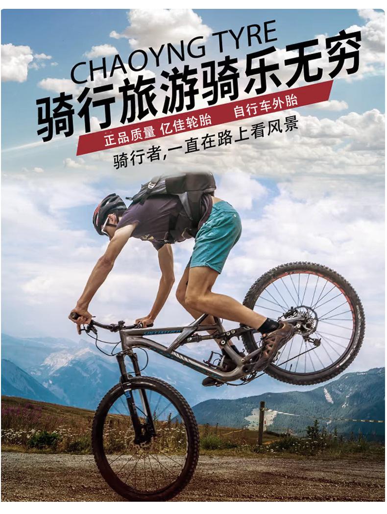 亿佳自行车外胎 12/14/16/20/22/24/26寸X1.75/1.95自行轮胎详情9