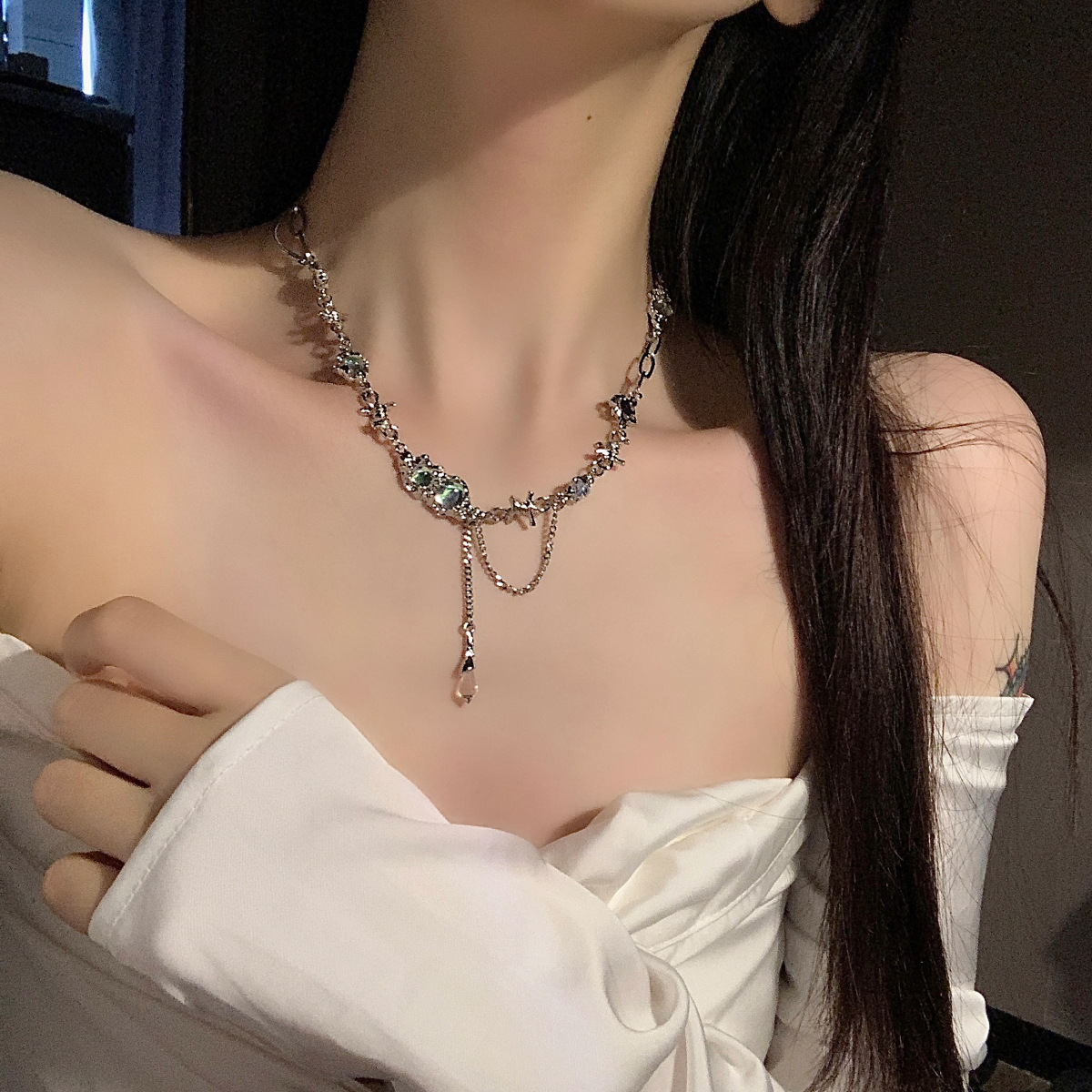 月光石荆棘项产品图