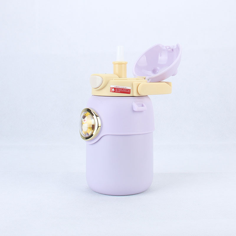 Cartoon Fashion Doll Portable Cute Thermos Cup Men And Women Outdoor Small Fresh Girl Points Stainless Steel 304 Water Cup details Picture