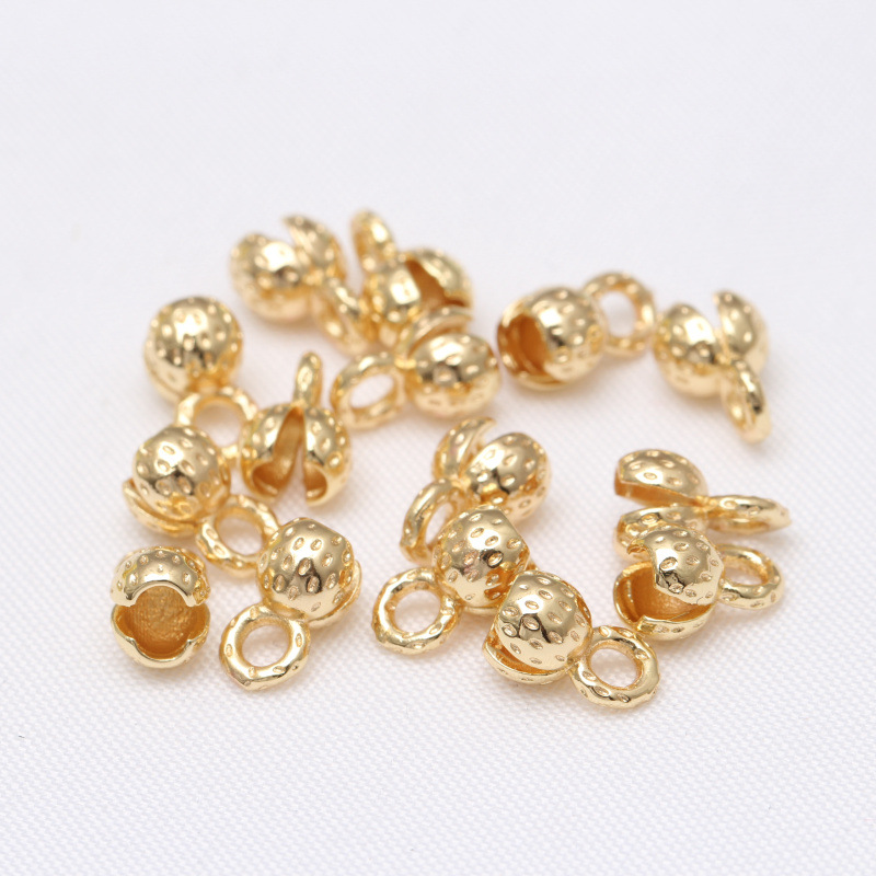 Color-Retaining 14K Gold Bractette Clasp Diy Bracelet Bead Material Bracelet Necklace Finishing Clasp Connecting Clip Accessories details Picture