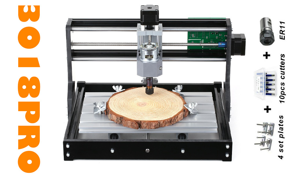 CNC 3018 PRO DIY laser tabletop engraving machine marking CNC relief engraving machine