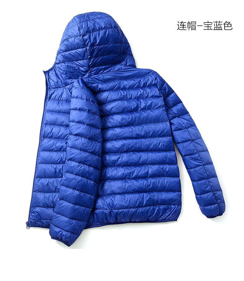 秋冬新款轻薄羽绒服男士短款百搭轻便薄款白鸭绒大码秋冬保暖外套详情26