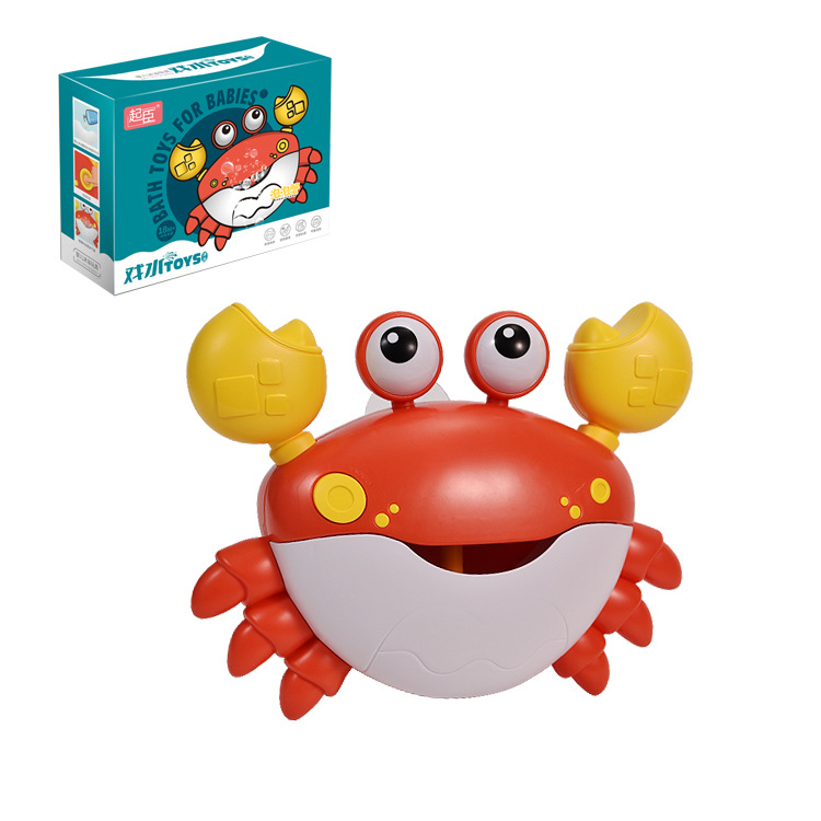 Wholesale of popular water play crab bubble machine toys, children's bathroom bathing electric music crab bubble blowing machine Item Picture
