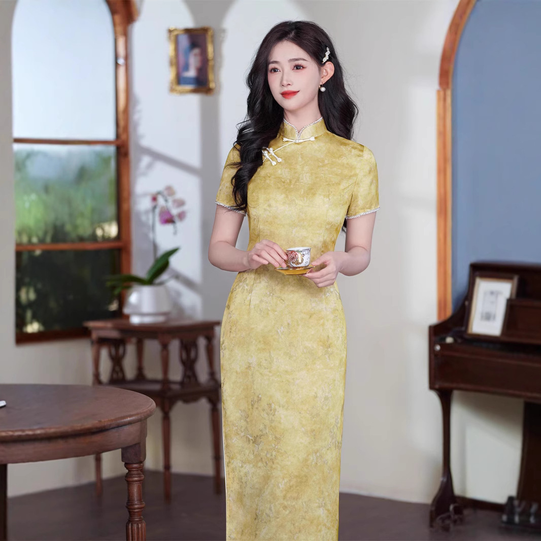 旗袍/上海东方明珠/短袖旗袍/高考布置/女士礼服产品图