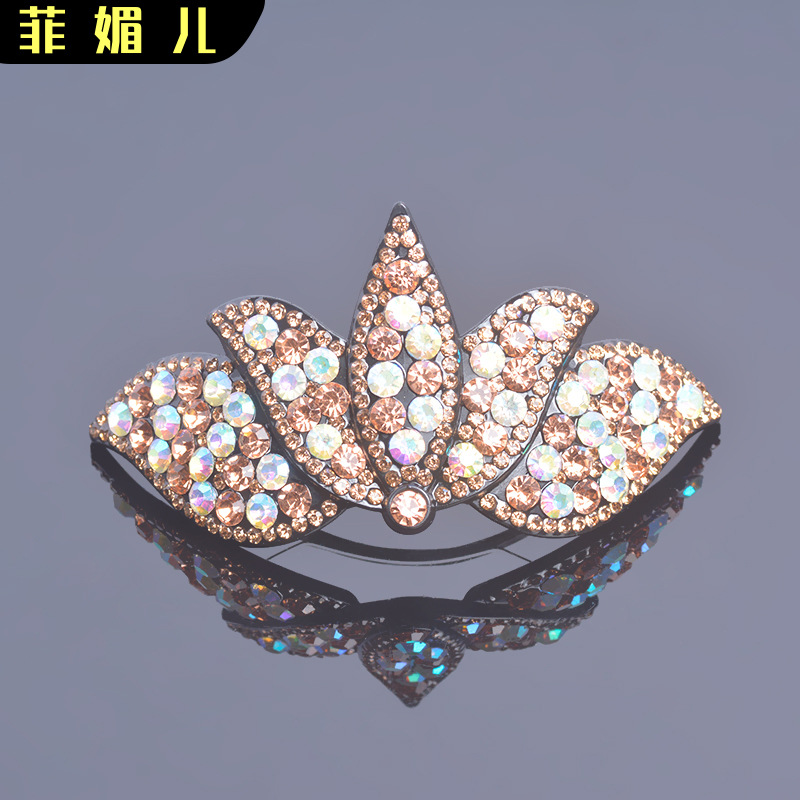 批发新款弹簧夹百搭日韩顶夹韩国简约夹子头饰发卡气质发夹后脑勺
