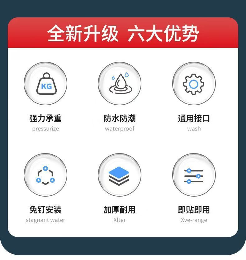 免打孔浴桶花洒支架固定器可调节多档淋浴器底座通用浴架挂钩详情5