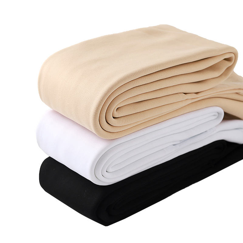 儿童舞蹈袜秋冬季加绒加厚女童打底裤外穿抗起球芭蕾舞白色连裤袜详情图5