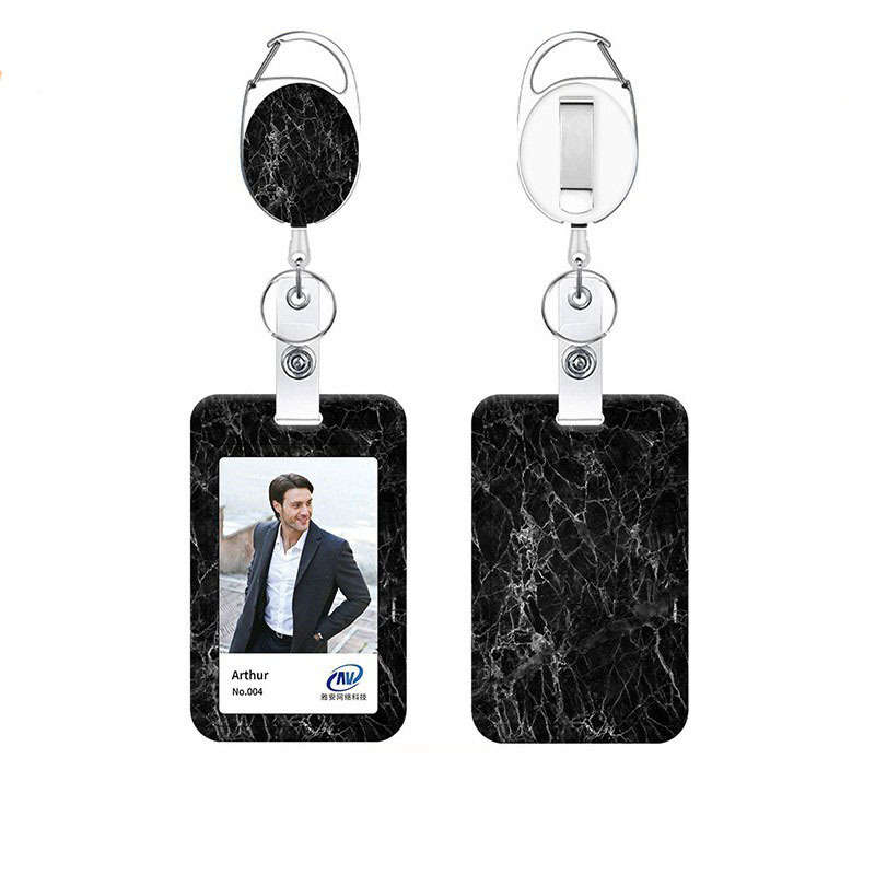 Uv Custom Staff Badge Badge Bus Card Set Brand Rice Work License Set Collar Telescopic Buckle Item Picture