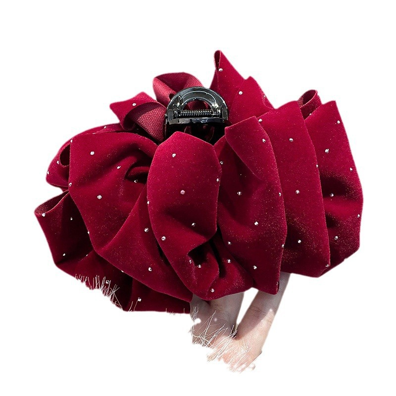 2023 New Super Size Seersucker Hair Grab Clip Hair Clip Headpiece Hair Card Female Shark Clip Back Of Head Item Picture