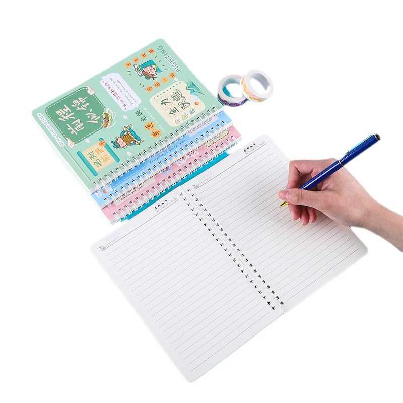 Inspirational Cartoon A5 Flip Notebook Creative Notepad Student Stationery Wholesale Coil Book Item Picture