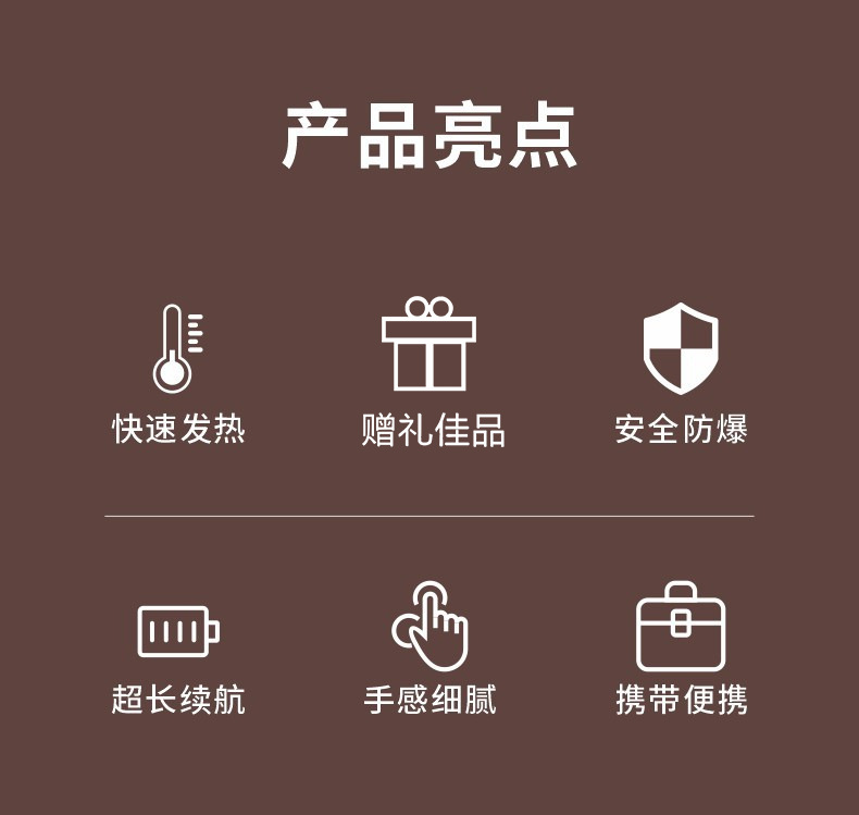 跨境新款迷你太空人数显暖手宝10000毫安暖手宝二合一暖手宝充电详情3