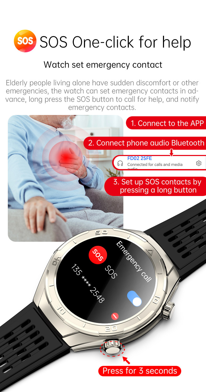 1.6inch金属CES睡眠心率血压血氧HRV压力尿酸血糖ECG心电通话手表详情28