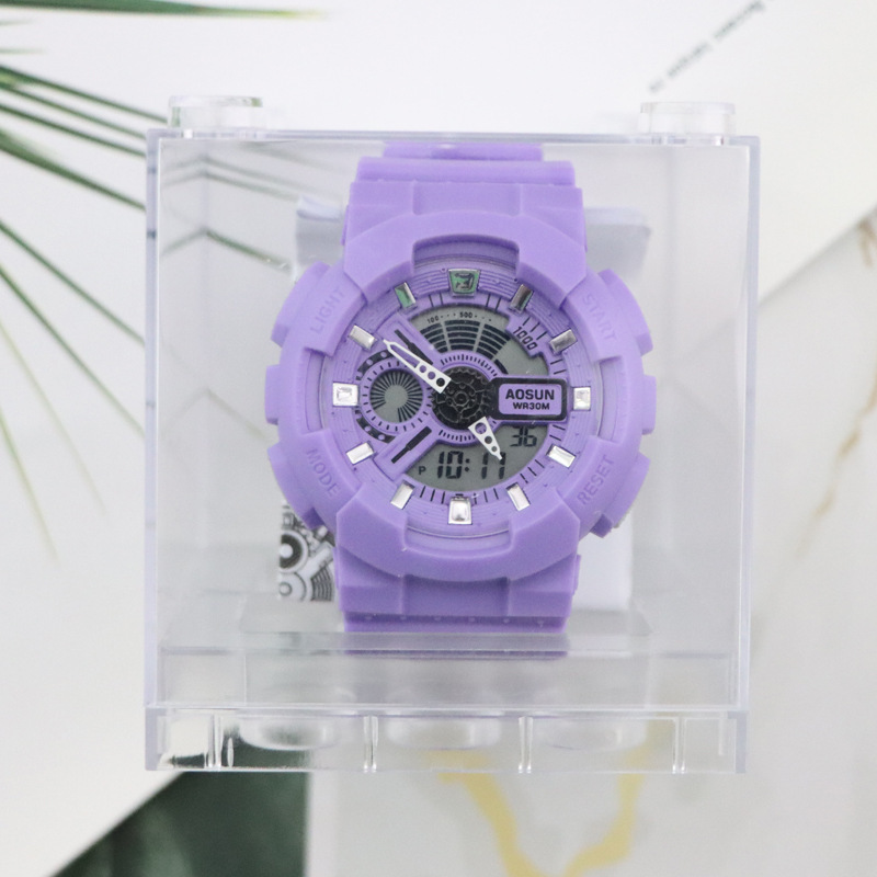 The 2021 new summer Unicorn ins dual-movement watch for men and women, a simple and elegant water-resistant watch for primary and secondary school students details Picture