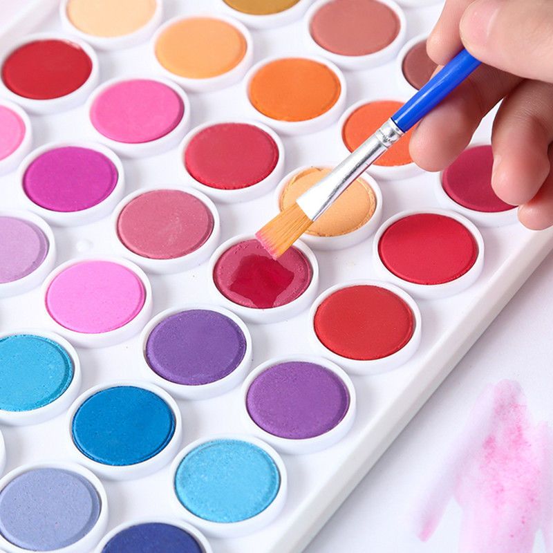 美术颜料实物图