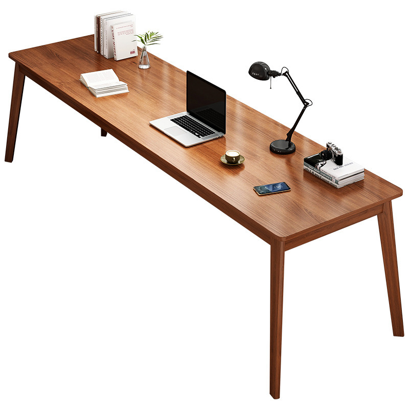 Simple Study Desk Desk Double Desk Chair A Set Of Narrow Home Computer Desk Student Bedroom Long Writing Table Item Picture