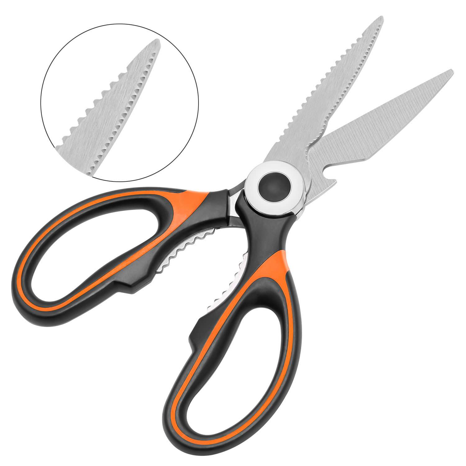 New second-generation Panda scissors, multi-functional kitchen chicken bone scissors, household stainless steel food scissors, barbecue scissors details Picture