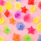 1000只装透明小陀螺塑料花边彩色地转学生幼儿园小礼品玩具批发