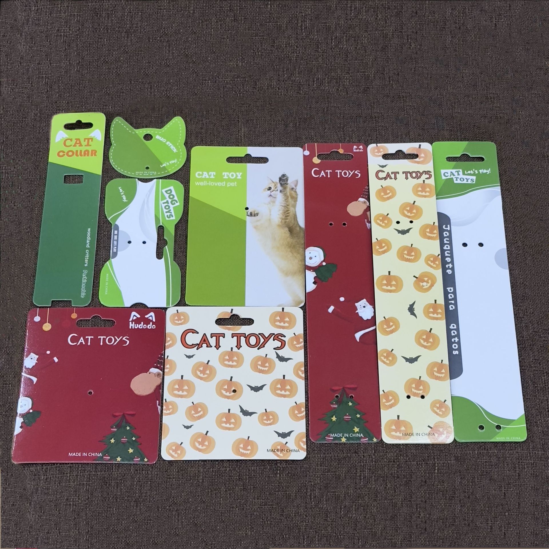New product packaging: Cat toy accessories, folding card head, cat teasing stick, packaging, single photo not sent