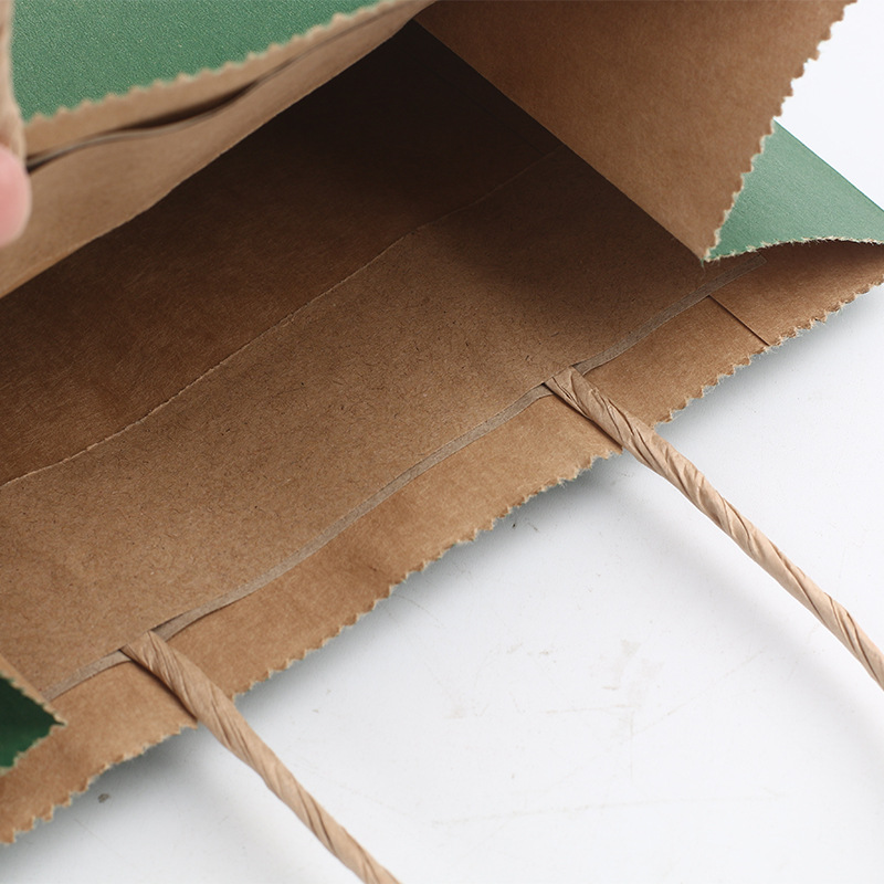 牛皮纸袋手提细节图