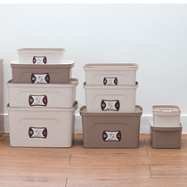 Large storage box Household plastic organizer basket covered storage drawer under bed clothes toys sundries storage box