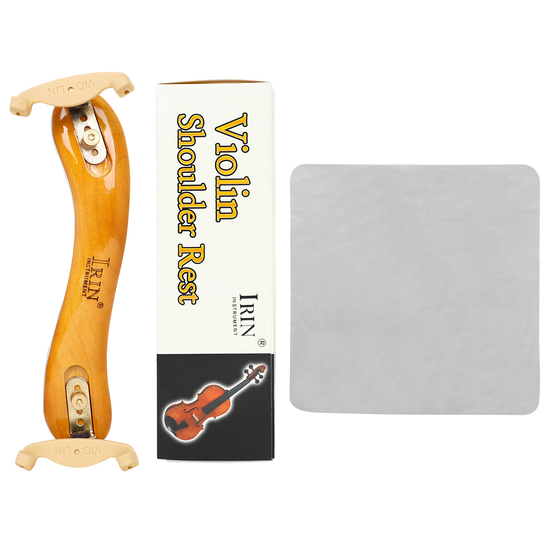 IRIN violin Shoulder Support 4/4 European Maple Ruyi style violin support chin pad for children and adults beginner shoulder pads wholesale Specification image